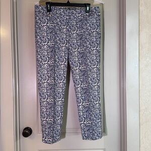 Ann Taylor Loft Marisa Womens Multi Mid Rise Floral The Riviera Pants Size 10